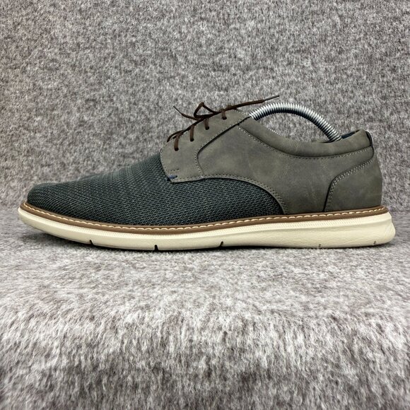 ✅Nunn Bush Chase Knit Plain Toe Oxfords Mens 9W Casual Shoes Grey Bloom + Kore - Picture 5 of 12